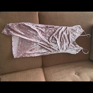 Velvety bodycon dress
